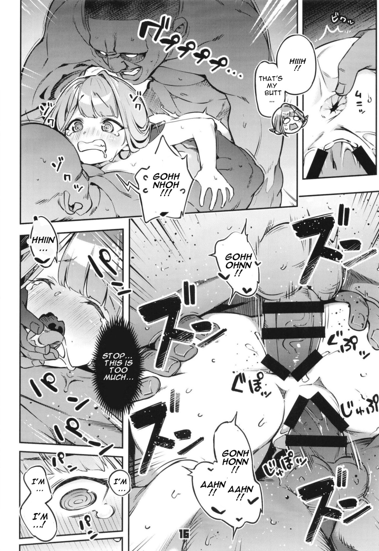 Hentai Manga Comic-Aru-chan Ran Out of Money And Before She Noticed, She Was Surrounded By Burly Men-Read-15